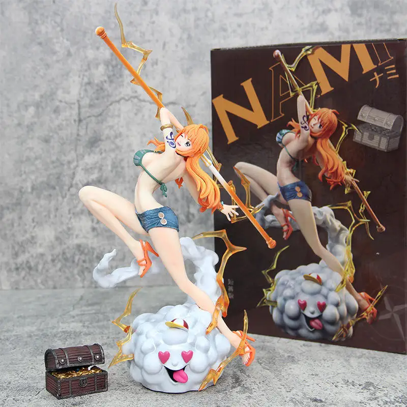 Tiktoks hot selling Anime Figure hentai sexy Girl Statue PVC Model One pieces Nami Action Figures