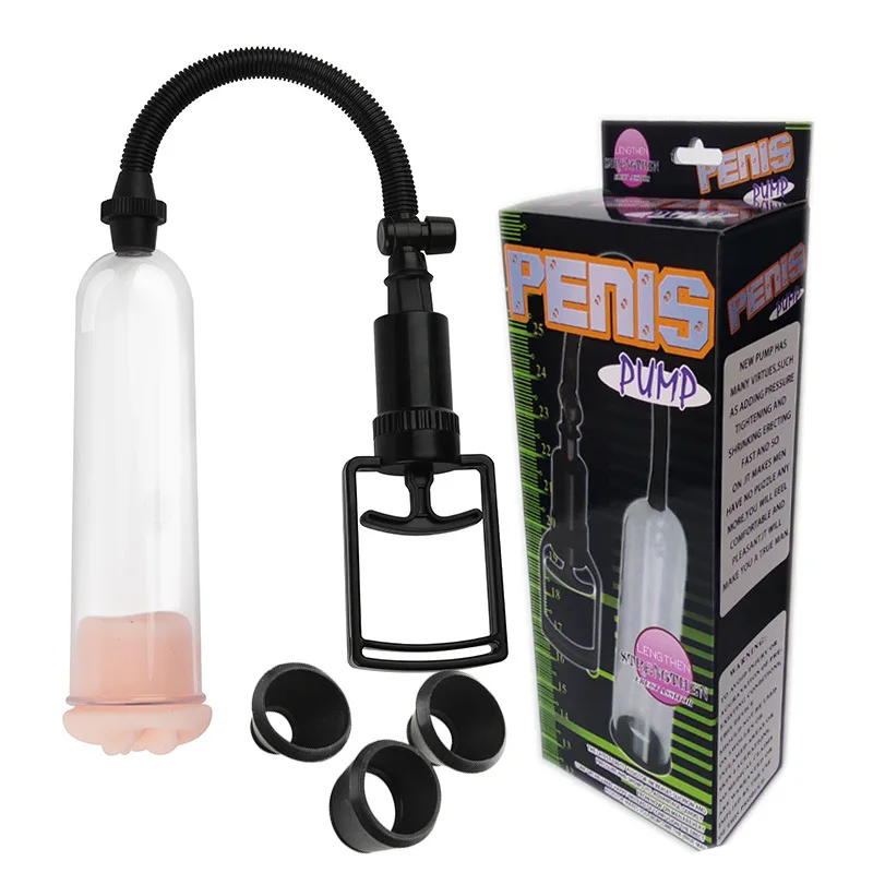 Male Penis Pump Manual Penis Enlarger Sex Toys For Man Vacuum Pump Male Masturbation Penile Extender Trainer Adults Sex Products