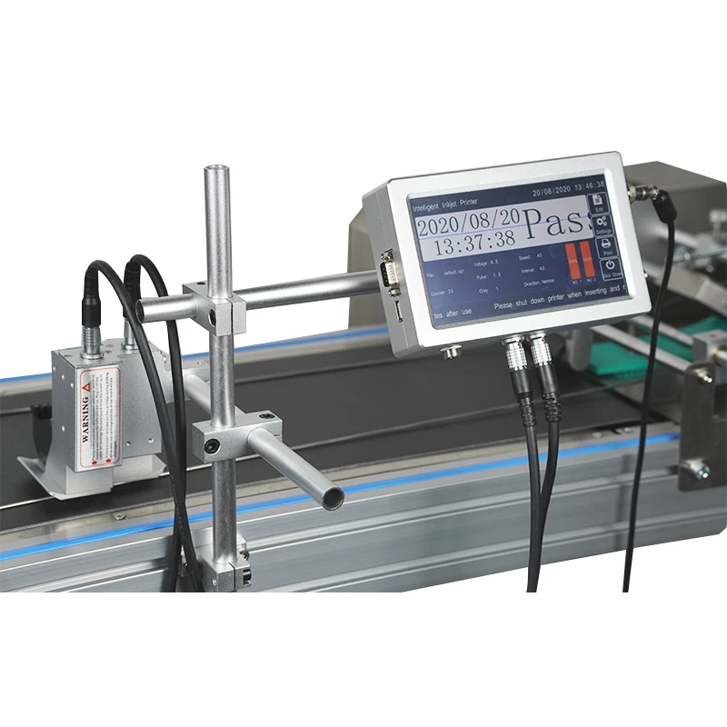 Economical inkjet date and batch printing machine face mask logo printer N95 Respirator Coder Online Conveyor Belt