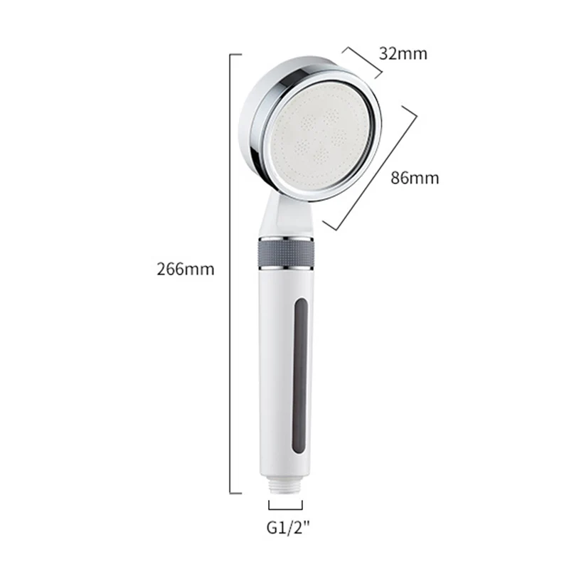 Korea Fixed High Pressure Hand Held Shower Head Filter with Filter Cotton