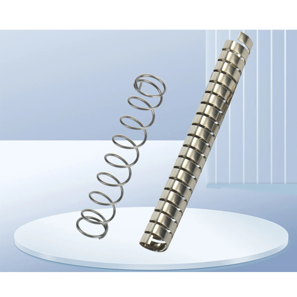 ZFYL S-13 Customized conduit bending compression spring coil spring 304 stainless steel flat wire spring