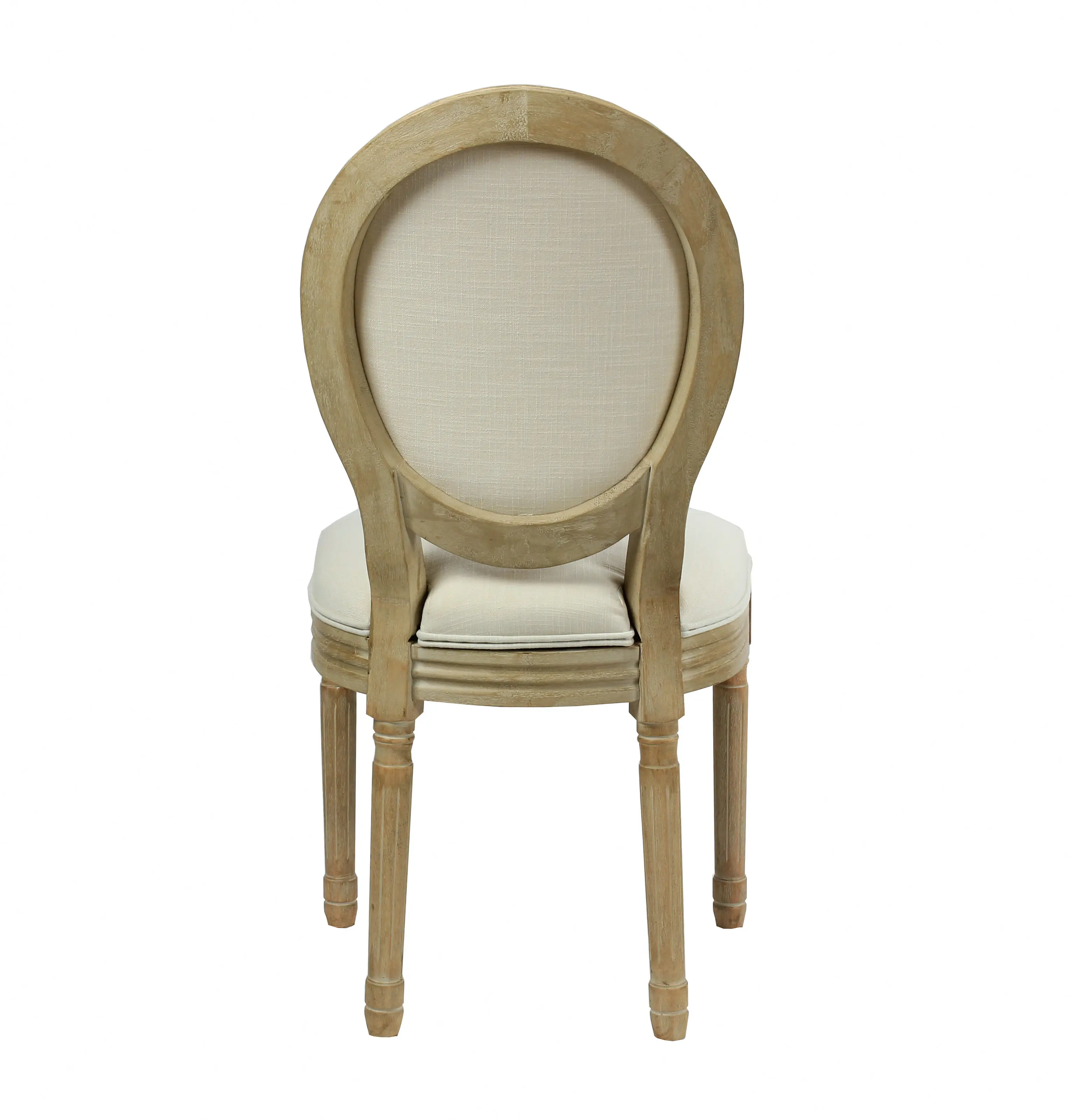 Винтажная мебель французского провинции Lisung, античный Банкетный стул с овальной спинкой для свадьбы