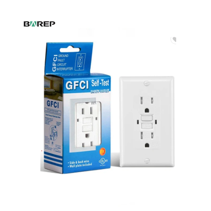 Оптовая продажа хорошая цена электрическая настенная розетка gfci GFCI 15 Ампер устойчивая к