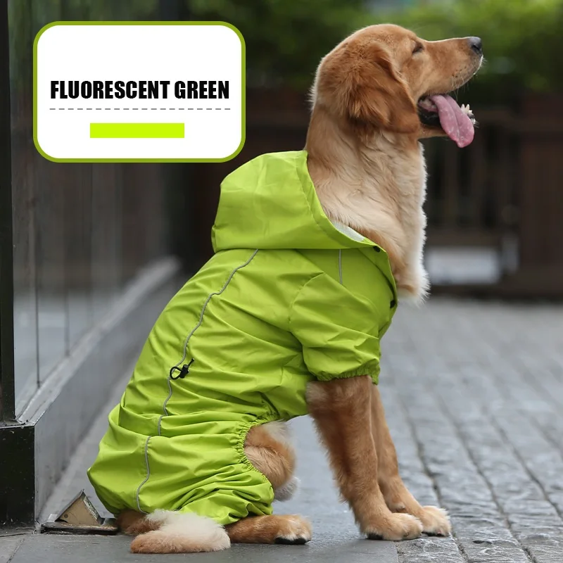 New Arrival Medium and Large Dog Rain Clothes Cape Four-legged Waterproof Coat Pet Raincoat