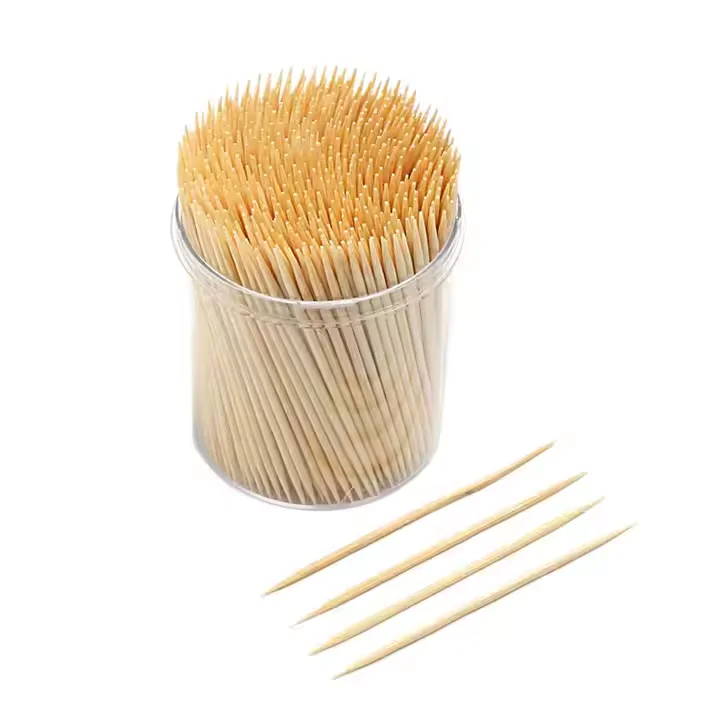 Premium Quality 65mm bamboo disposable toothpicks custom bamboo wooden mini flavored toothpicks