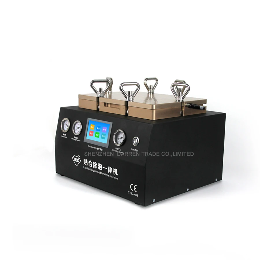 
TBK408 Vacuum frame laminating machine air bubble remover 2 in 1 touch screen repair machine bubble adhesive remover machine lcd 