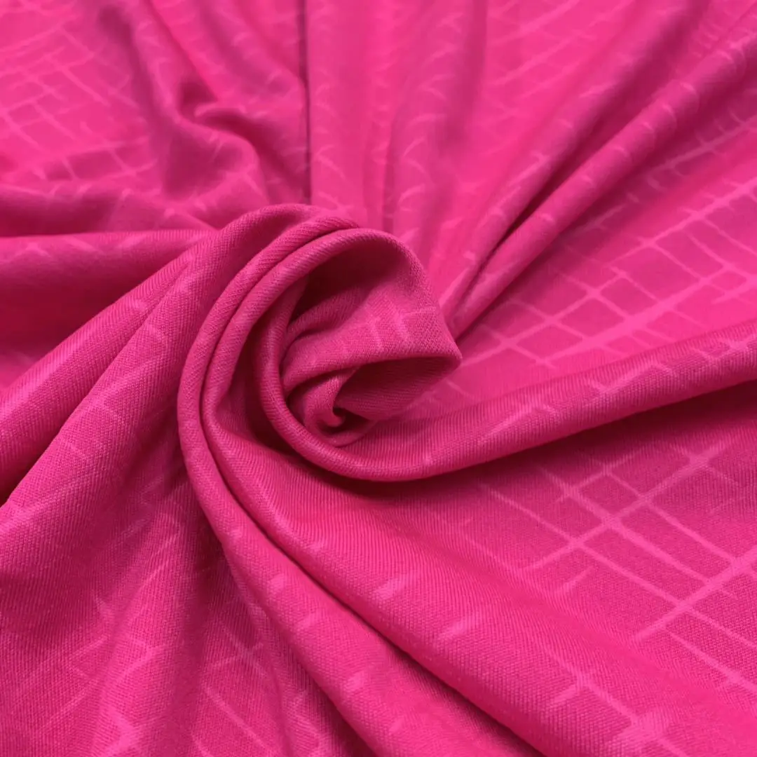 100% POLYESTER 50D INTERLOCK FABRIC BOTH SIDE BREATHABLE QUICK DRY SOFT HAND FEEL FOR DRESS EMBOSSED 80 90 gsm LINING