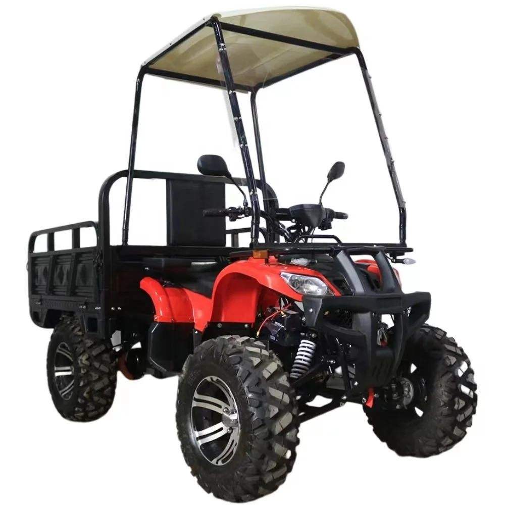 Simple operation agriculture atv farm atv quad bikes trailer agricultural atv with bucket for sale