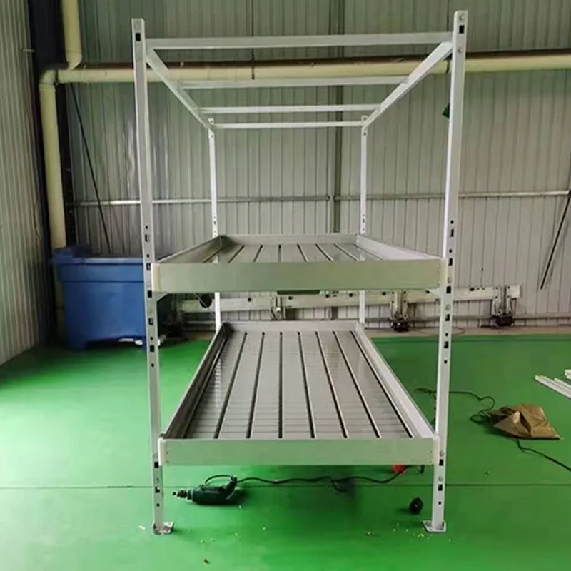 Double Layers Growing bench greenhouse Flood Rolling tables medical plant growing benches/tables (1600383856442)