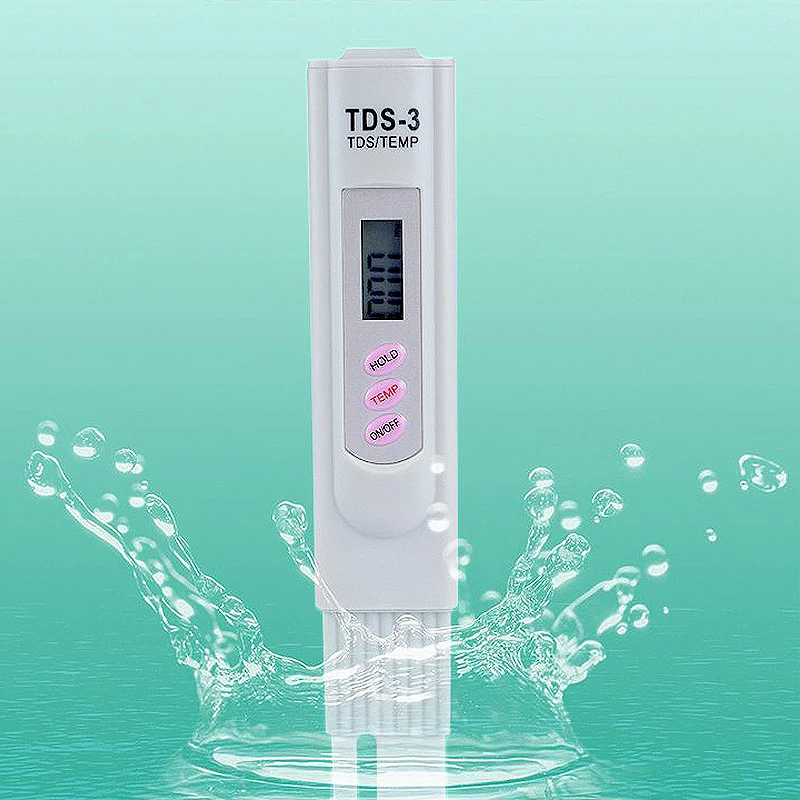 Digital LCD Water Quality Test TDS 3 Meter Purity Filter TDS Meter 0-9990 PPM Temp Tester