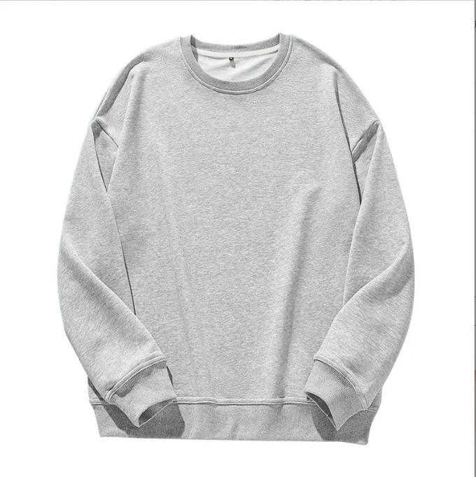 320G Round Neck Loose Crewneck Sweater Unisex 11 Solid Color Long Sleeve Blank Couple Crew Sweaters