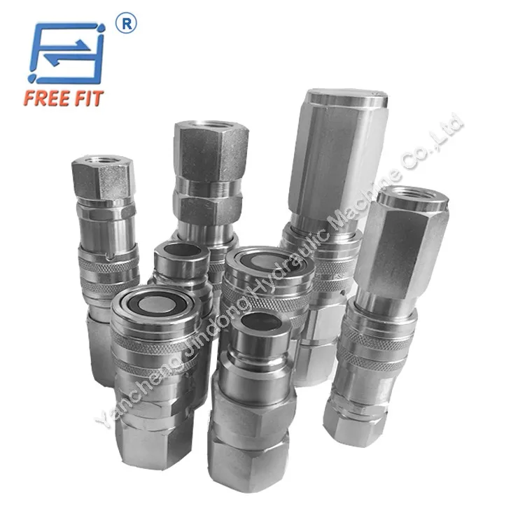 Free Fit Brand Flat face hydraulic quick  release couplers