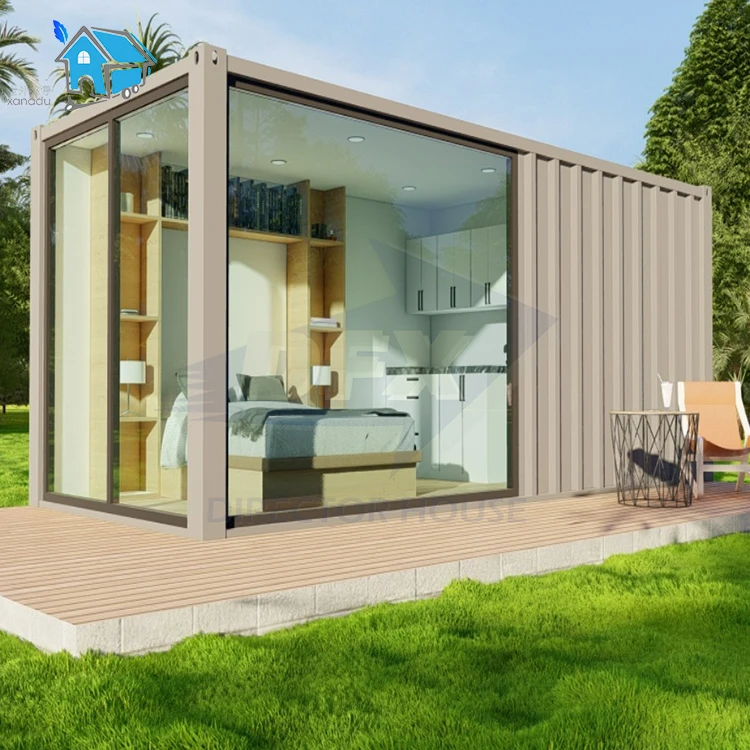 Recreational vehicle modern shipping container house with modular design steel structure prefab