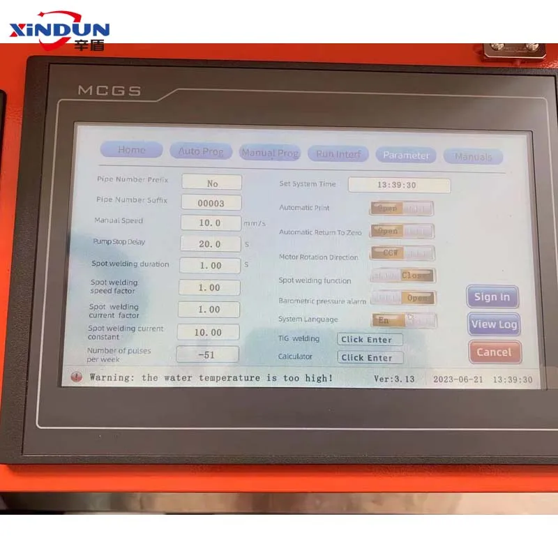 High definition color 10 inch touch screen TIG pipe welding orbital welding machine Automatic Tube Welders