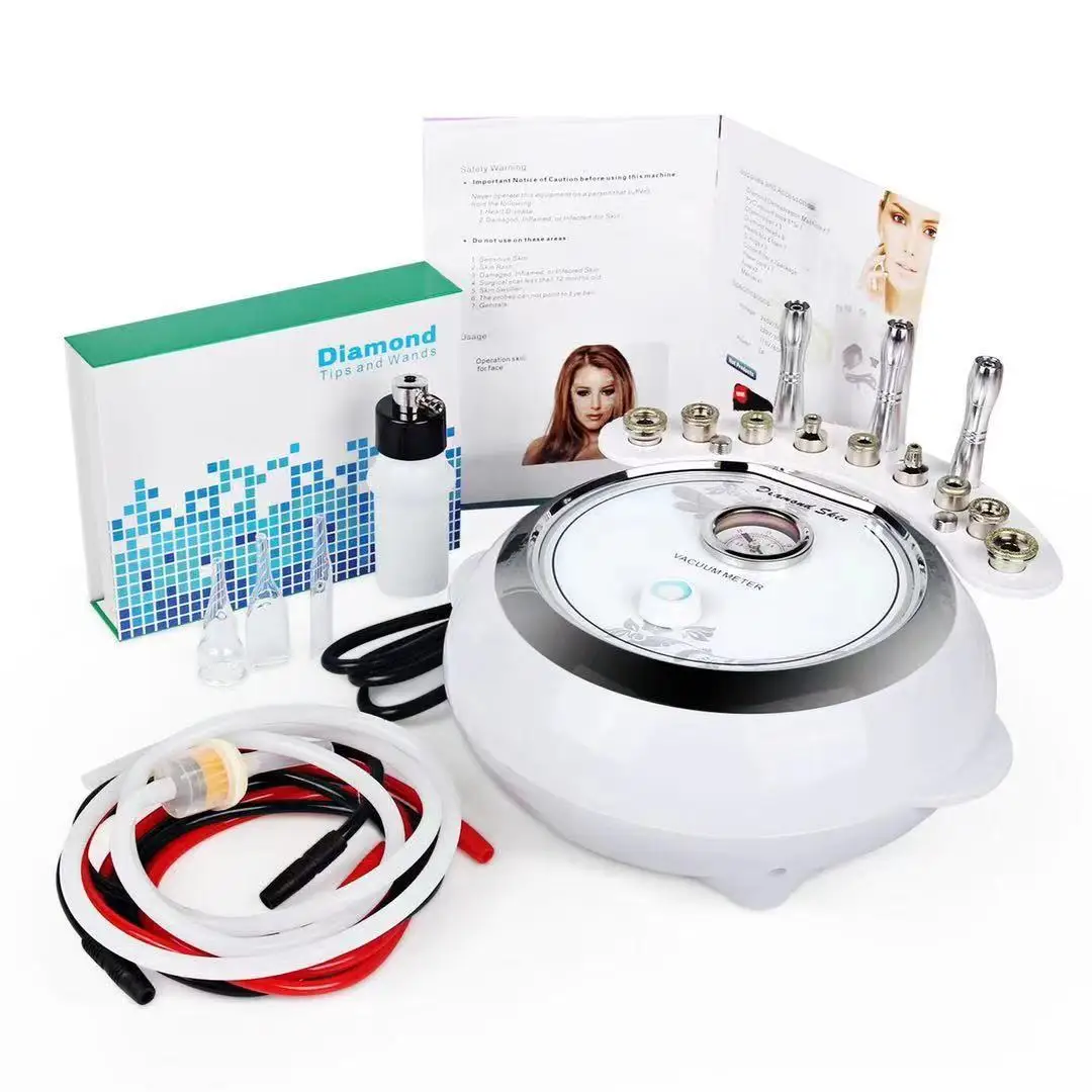 3 in 1 Professional Dermabrasion Facial Skin Care Strong Suction Power Microdermabrasion Machine with spray
