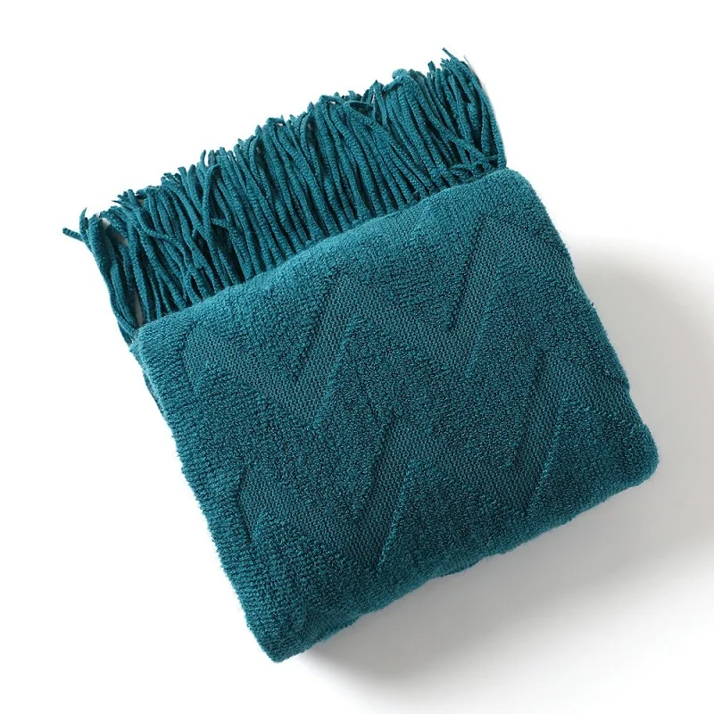 i@home woven tassel crochet throw blanket throw tuft for sublimation