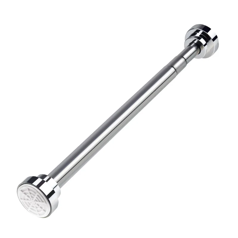 Vorhangstange  40-73 inch stainless steel Anti-Slip No Drilling bathroom  extendable smart shower adjustable  curtain rod