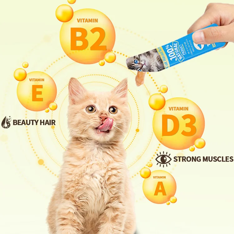 Chinese Factory Price Professional Manufacturer Pet Calming Treats Snacks Cat Stripe Food