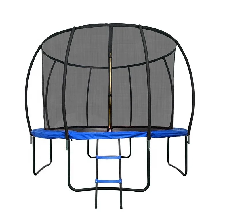 Factory custom color logo large round trampoline with tent/roof,14ft trampoline for kids