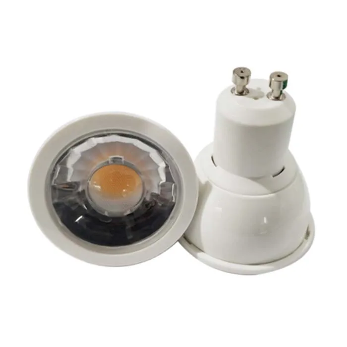 Светодиодные лампы GU10 COB 38D 24D 60D Угол Луча 220V 110V 5W потолочный точечный светильник