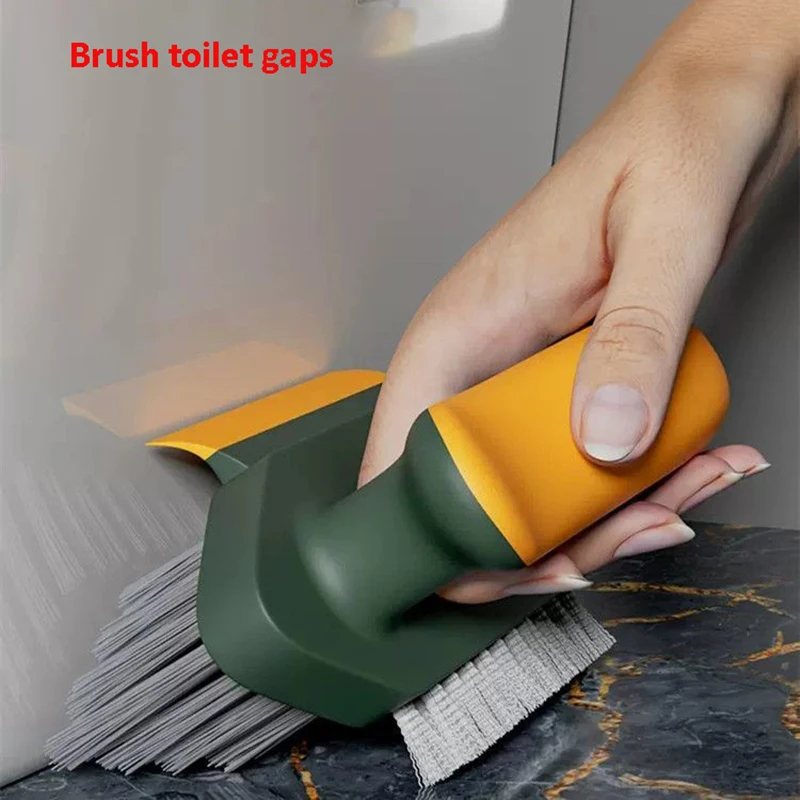 New Multifunctional Eco-friendly Cleaning Brush TPR/PP Material Integrated Bathroom Floor Wall Corner Gap Seam Scraping Brushes