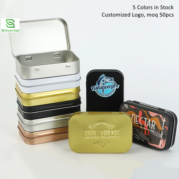 custom toy hinges jewelry small hinges for aluminum boxes with hinge lid gift packing tin box for tea