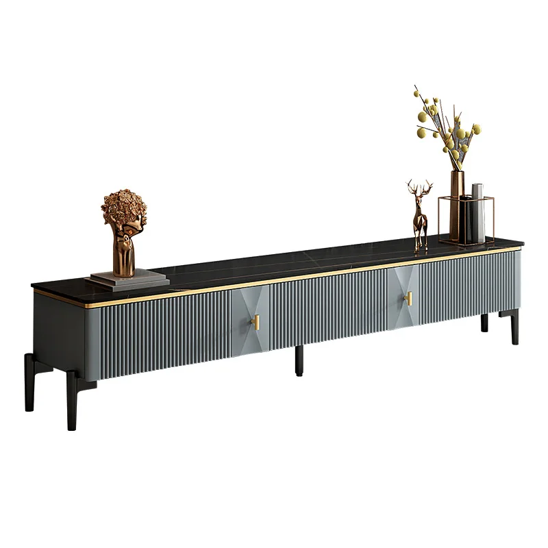 Factory Sells Wholesale Living Room Luxury Nordic Marble Top Tv Stand Modern Solid Wood Tvs Cabinet