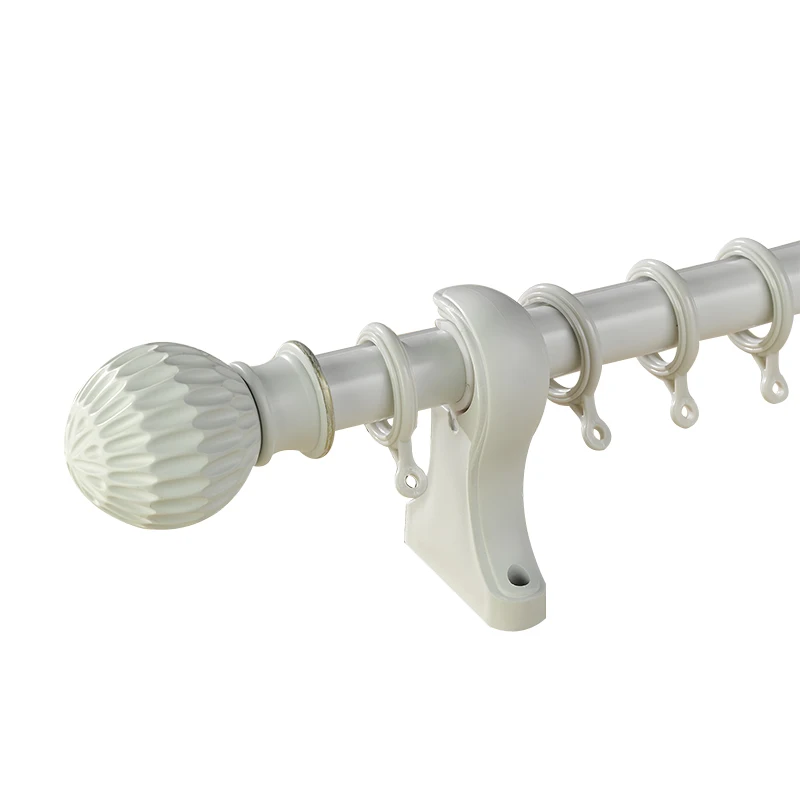 Home Decorative Cheap Curtain Rod Finials White Wooden Curtain Rods,cast Iron Curtain Rod
