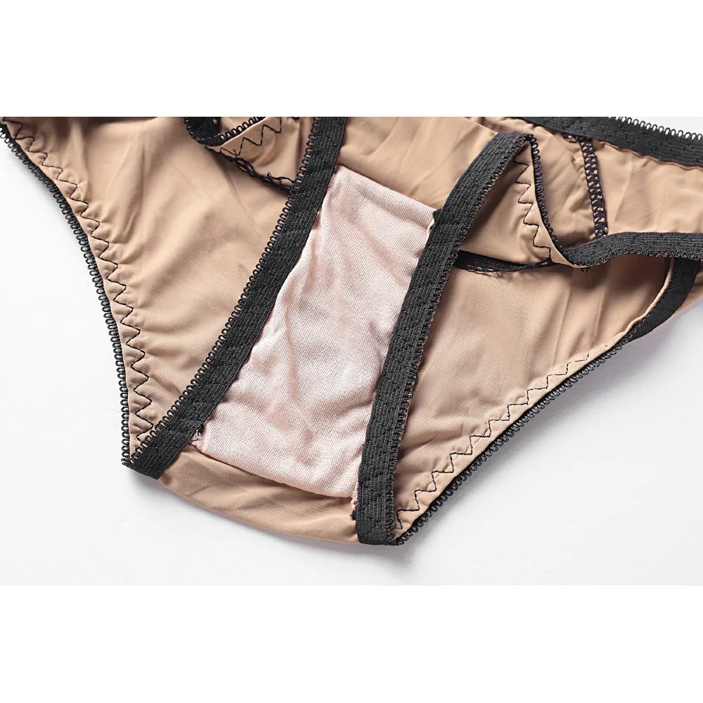 B C Cup Women Bra Set Intimates Lace Thongs Underwear Set Solid Sexy Bra And Panty Sets