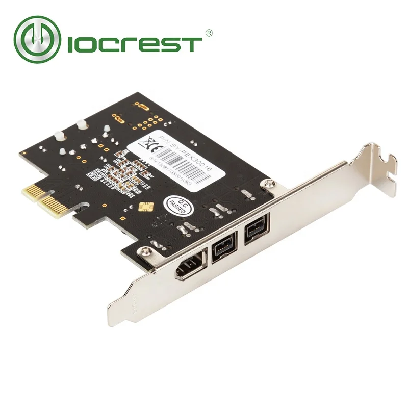 Карта IOCREST с 3 портами 2x 1394b + 1x 1394a firewire ieee 1394 pcie