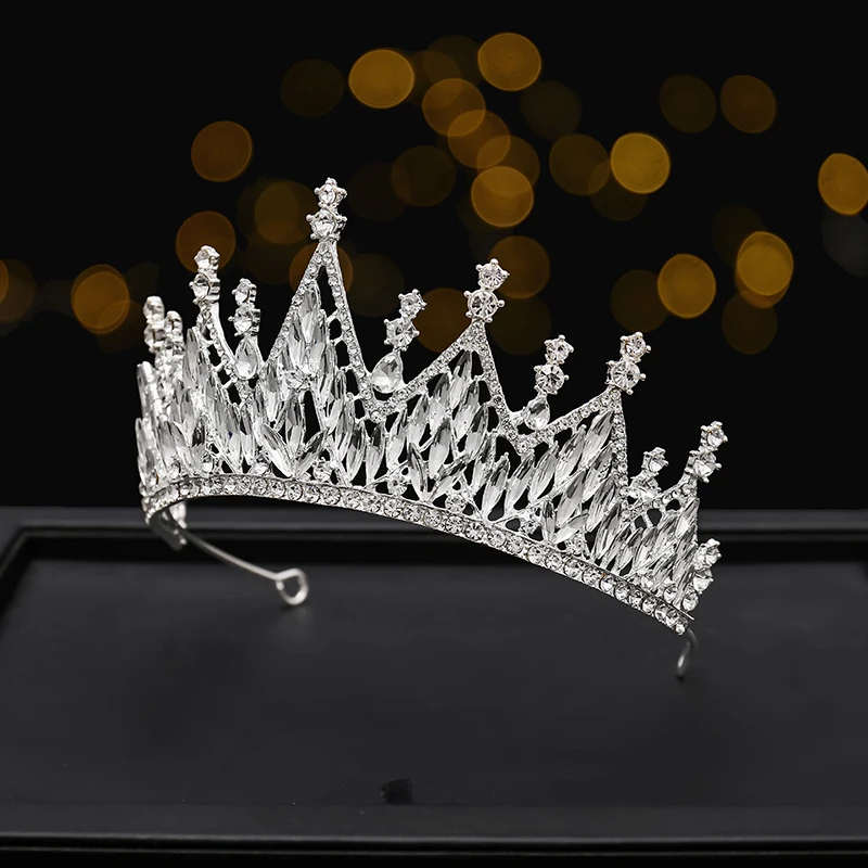 Crystal Hair Tiara  Party Tiara Crowns Happy Birthday Tiara Crowns Mermaid Hair Accessories