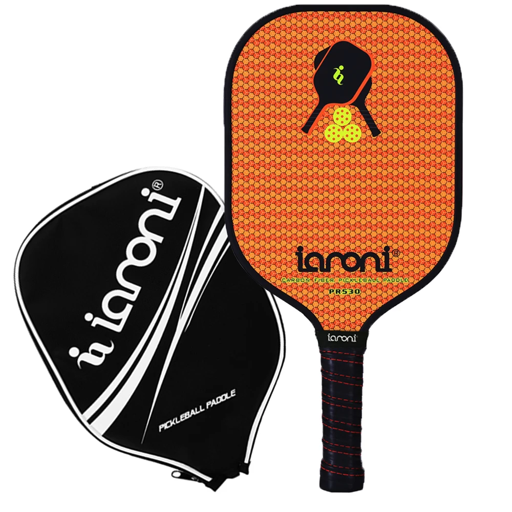 2020 New USAPA Approved Graphite Face Honeycomb Polymer Core OEM Lightweight carbon fiber pickleball paddle set