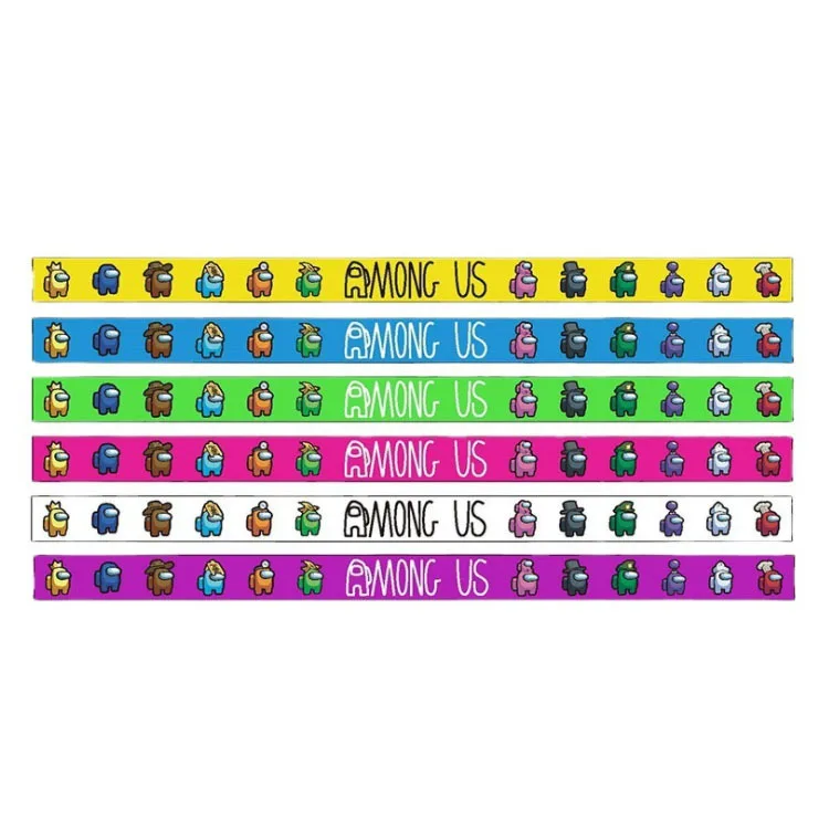 Spot-made Space Werewolf Killing Silicone Bracelet Game Wristband With Full Colors Printing