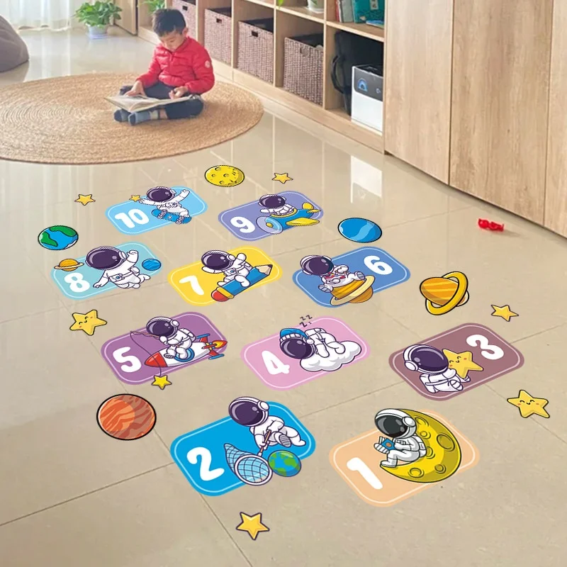 Solvent Printing Social Distancing Die Cut Decal Vinyl Floor Sticker For Decorative