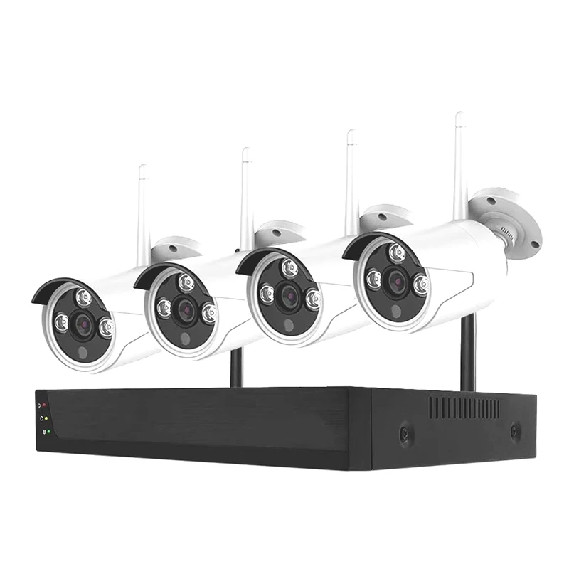 Tuya Home Security 4CH 2MP HD Waterproof NVR Kit 1080P P2P Video Surveillance Outdoor CCTV Camera System Wifi CCTV Camera Kit