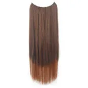 Накладные прямые синтетические волосы, накладные пряди, 24 дюйма, 5 зажимов, 33 цвета, термостойкие