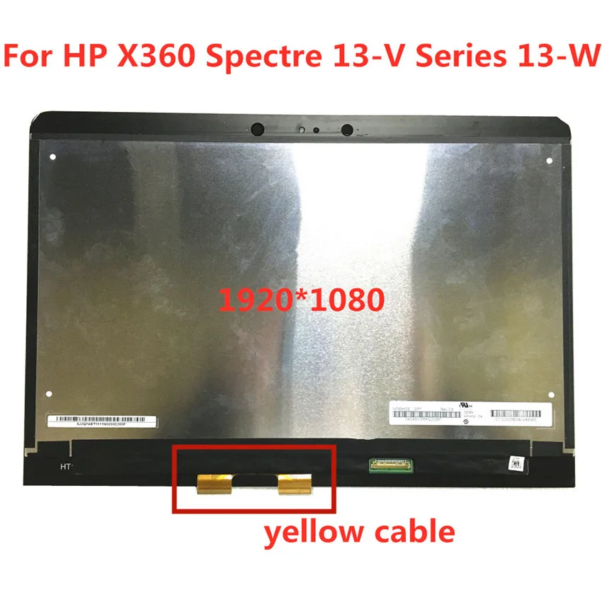 Дигитайзер сенсорного ЖК-экрана 13,3 'FHD IPS в сборе для HP Spectre x360 13-W 13-V 13-W013DX 13-W023DX 13-W010CA 907334-001