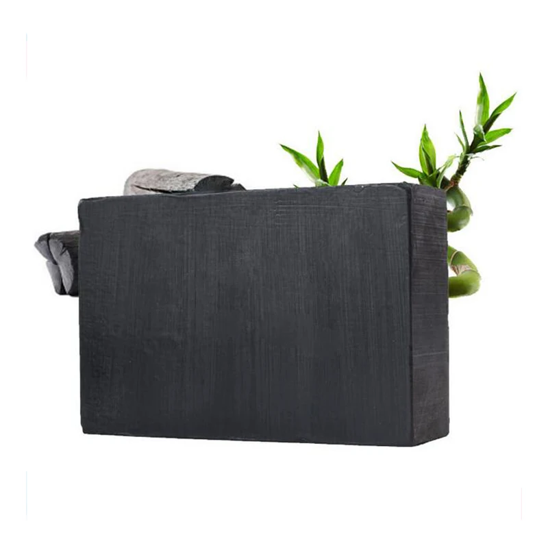 
manufacturer african organic natural handmade soap bar activated bamboo charcoal black toilet soap 