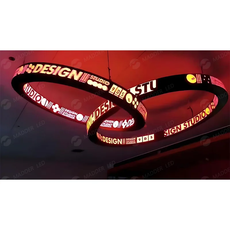 Indoor  capacitive circular curved P2.5 P2 P1.86 soft led module cylindrical led display flexible led screen