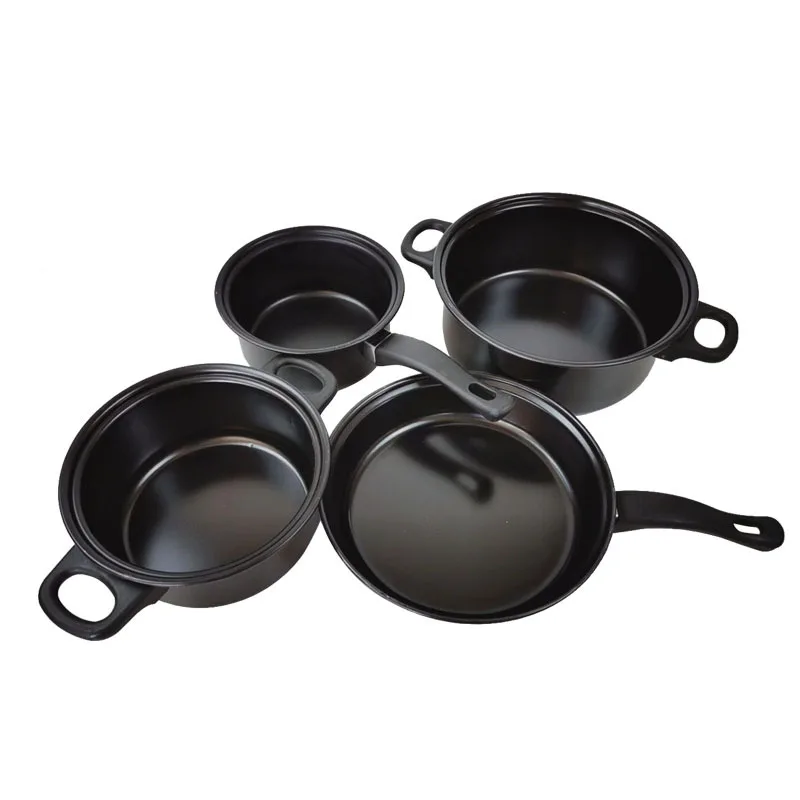 Non-Stick Cookware Set Non-Stick Pans and Pots with Removable Handles, Space Efficient Excellent for RVs and Compact Kitchen
