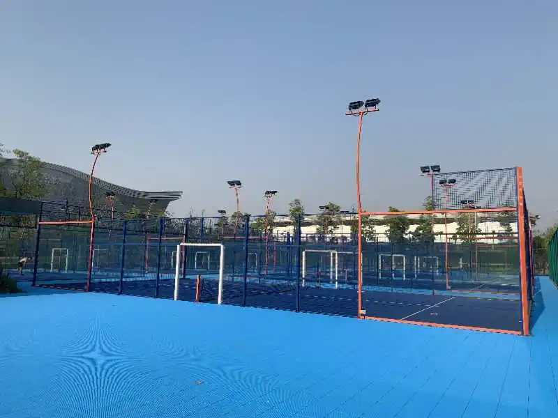 Hot Sale High-Quality Big Discount Panoramic Paddle Tennis Court 20*10 M Size Outdoor Sports Padel Court  Supplier