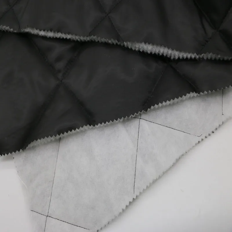 high quality winter jacket material diamond quilted lining fabric for winter coat