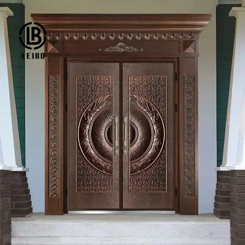 French Advanced fireproof and anti-theft bulletproof cast aluminum door