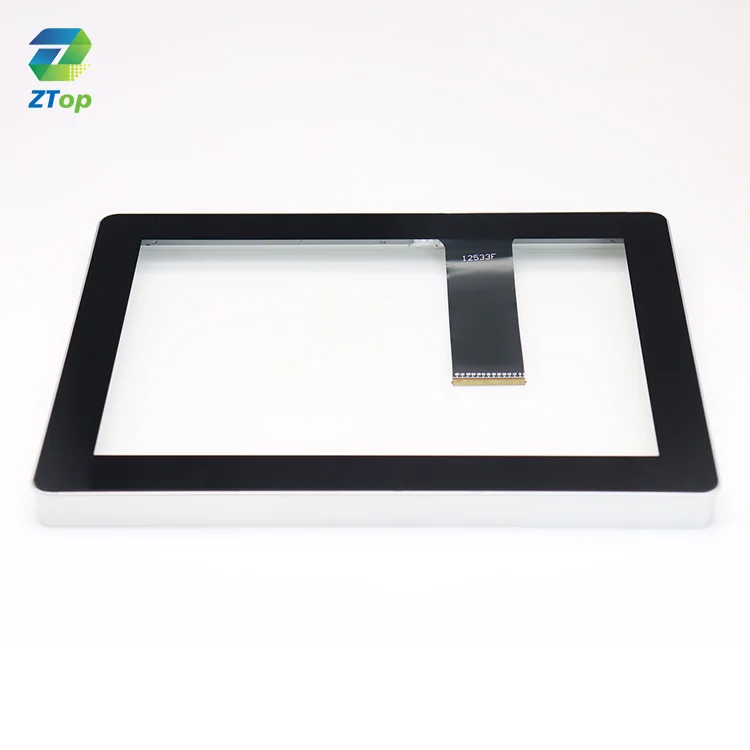 Digital Signage Multimedia Touch Inquiry all-in-one Machine Touch Screen Kiosk Tempered Glass Panel and Aluminium Frame Housing