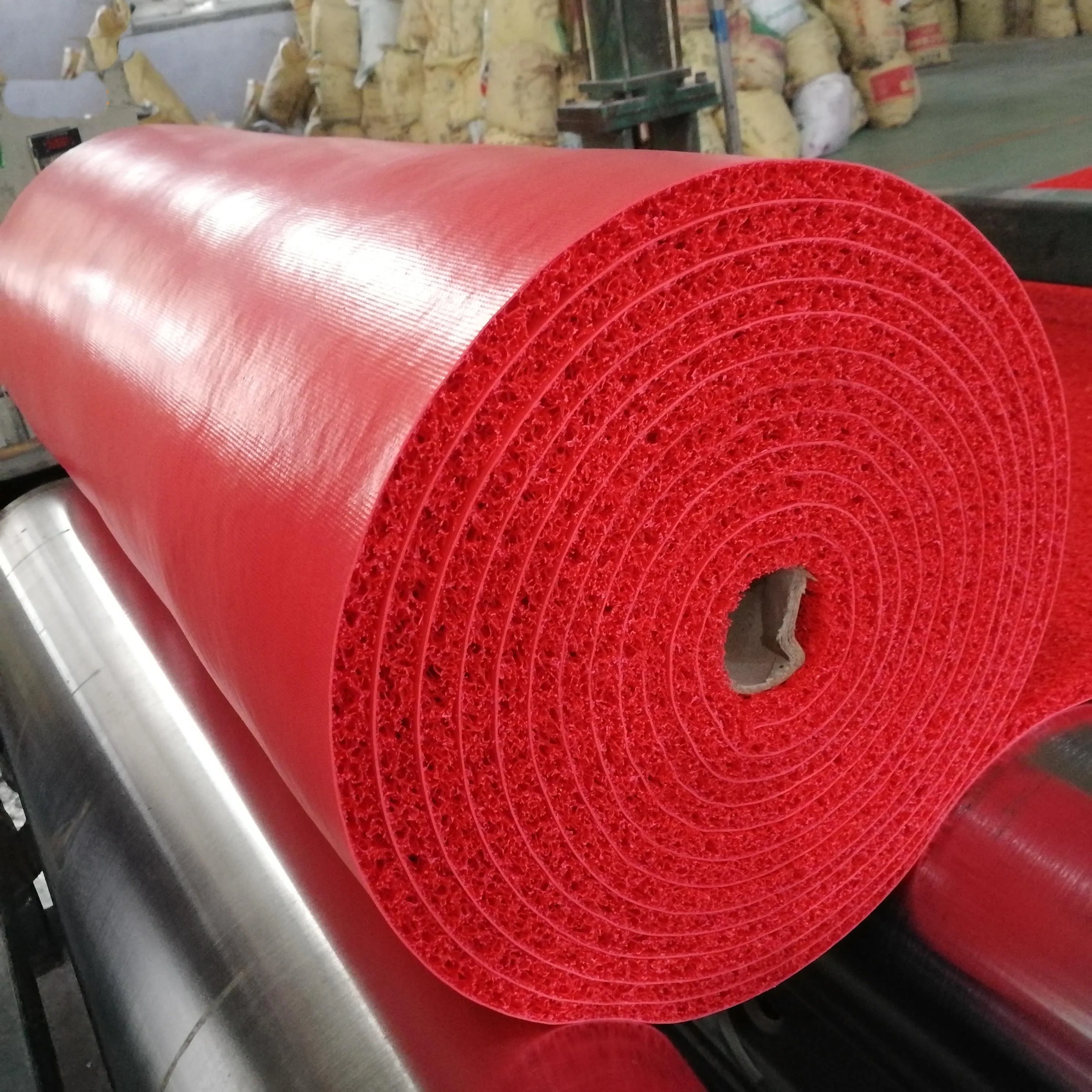 Factory Machine Made plastic pvc carpet floor vinyl roll floor carpet anti-slip mat Vinyl Floor Mat Anti-Slip pvc coil mat roll