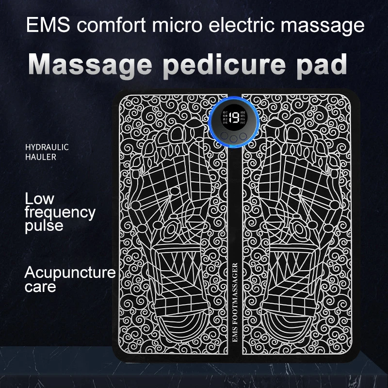 Hot Products TENS Massage Pad Feet Muscle Stimulator Massage Mat Electric Vibrating EMS Foot Massager