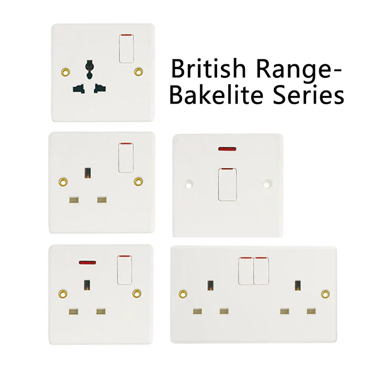 Wenzhou Manufacturer Kitchen 45A Rice Cooker Switch Socket With 13A Sockets And Switches