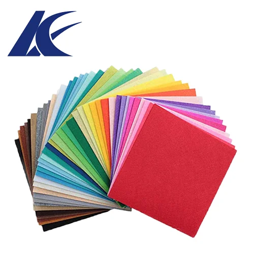 
factory directly sell customized different thickness colorful polyester felt sheets/ felt pieces 