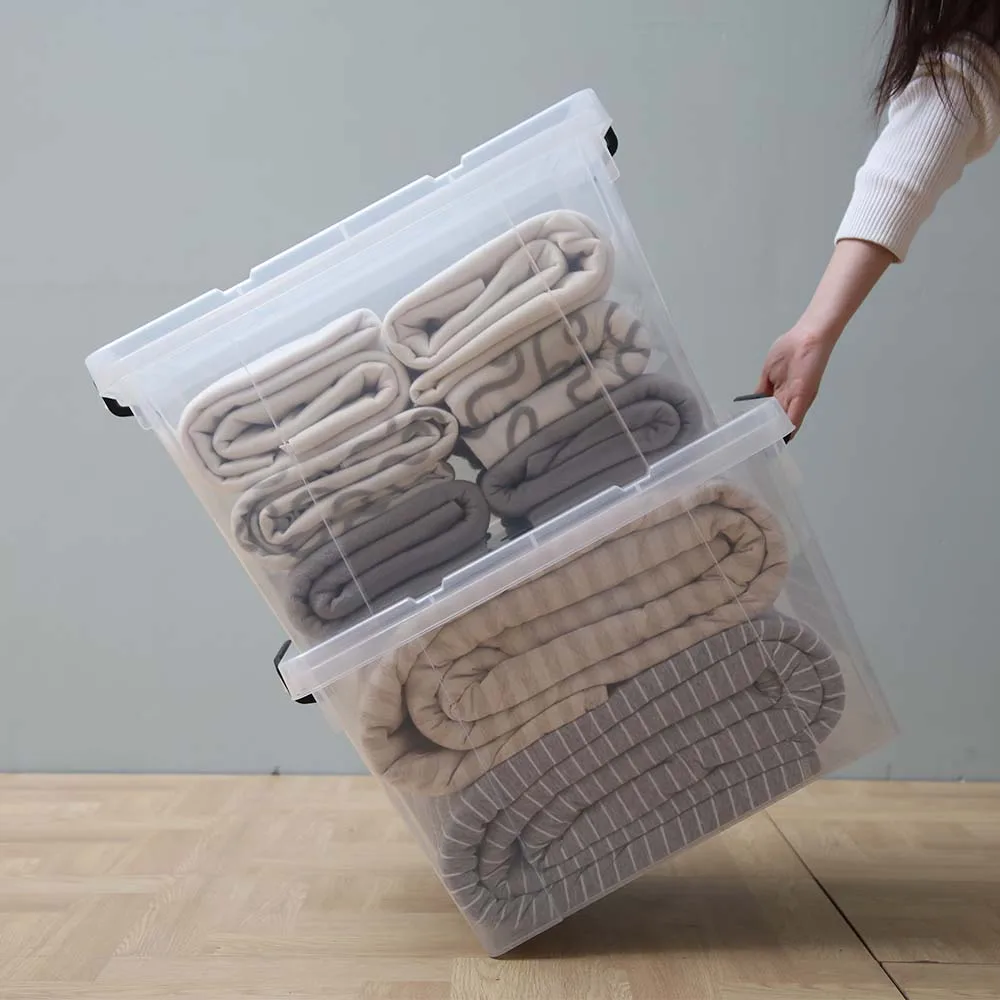 Hot Selling Factory Price 3 Size Toys Clothing Bedding Storage Bin 20L 30L 47L Large Plastic Household Organizer Bin