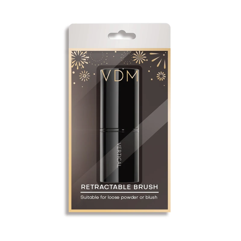 Soft Wool Easy Take Custom Logo Metal powder blush brush for Daily Makeup